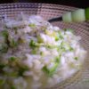 risotto con zucchine a crudo